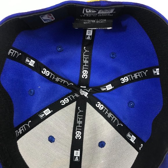 New Era 39Thirty Golden State Warriors Blue Camo Men’s M/L On‎ The Court - Picture 8 of 11